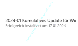 Beispiel für ein kumulatives Update unter Windows