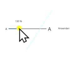 Die angezeigte Größe der Schrift am PC anpassen