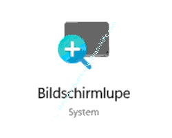 Die Funktion Bildschirmlupe unter Windows aufrufen