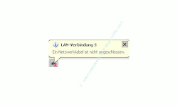 Netzwerk-Tutorial: Netzwerksymbol in der Taskleiste anzeigen - Anzeige der Meldung Netzwerkverbindung unterbrochen