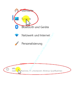 Windows 11 - Einstellungen - System - Info