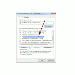Heimnetzwerk Tutorial: Sichere Windows-Freigaben verwenden - Windows 7 - Eigenschaften des Netzwerkadapters - Aktives Internetprotokoll Version 6 (TCP/IPv6)