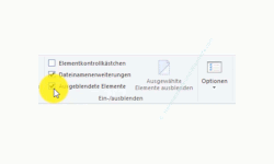 Windows 10 Tutorial - Versteckte Elemente und Dateien im Windows Explorer anzeigen lassen! - Die Ansichtsoptionen Elementkontrollkästchen, Dateinamenserweiterungen und Ausgeblendete Elemente 