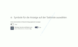 Windows 10 Tutorial - Mit dem Antivirenprogramm Windows Defender ein sicheres System konfigurieren! - Festlegen, das ein Symbol für das Windows Security notification icon (Windows Sicherheit) in der Taskleiste angezeigt wird 