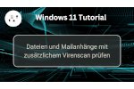 Dateien und Mailanhänge auf Gefährlichkeit über einen Online-Virenscan überprüfen