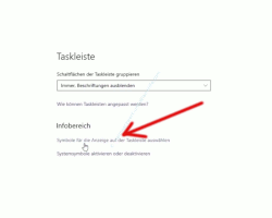 Windows 10 Tutorial - Mit dem Antivirenprogramm Windows Defender ein sicheres System konfigurieren! - Die Konfiguration Symbole für die Anzeige auf der Taskleiste auswählen aufrufen 