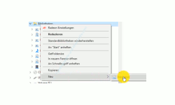 Windows 10 Explorer Tutorial - Bibliotheken zur Verwaltung und Organisation von Dateien nutzen! - Eine neue Bibliothek über den Kontextmenübefehl Neu erstellen 