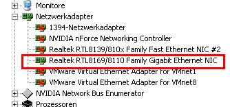 Gerätemanager kein netzwerkadapter