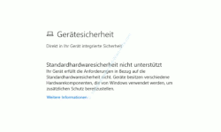 Windows 10 Tutorial - Mit dem Antivirenprogramm Windows Defender ein sicheres System konfigurieren! - Konfigurationsfenster Windows Sicherheit Gerätesicherheit 