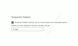 Windows 10 Tutorial - Nicht notwendige Dateien mit einer integrierten Funktion automatisch löschen! - Option Temporäre Dateien löschen, die von meinen Apps nicht verwendet werden 