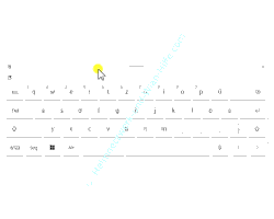 So sieht die Standardvariante der Windows-Bildschirmtastatur aus