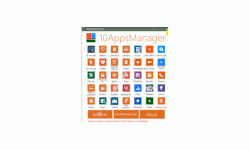 Windows 10 Anwendungs-Tutorial - Nicht löschbare Apps mit dem Tool 10AppsManager löschen - Startansicht von dem Tool 10AppsManager 