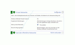 Windows 10 Tutorial - Mit dem Antivirenprogramm Windows Defender ein sicheres System konfigurieren! - Überblick über aktuelle Sicherheitseinstellungen der privaten und öffentlichen Netzwerke 