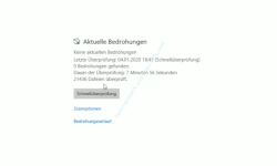 Windows 10 Tutorial - Mit dem Antivirenprogramm Windows Defender ein sicheres System konfigurieren! - Übersicht über aktuelle Bedrohungen 