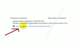 Die Windows 10 Systemfunktion Automatische Wartung anpassen – Manueller Start der Wartung