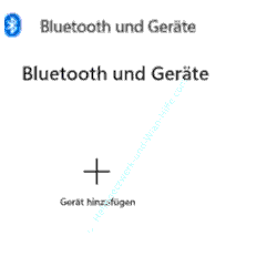 Windows 11 Einstellung Bluetooth und Geräte