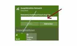 Probleme im Wlan-Netzwerk erkennen und beheben – Netzwerkschlüssel eingeben